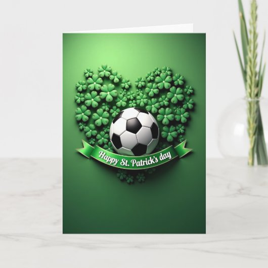 Shamrock Soccer Joy Card Kaart (Voorkant)