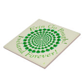 Shamrock Spin (keramische Tegel) Tegeltje (Zijkant)