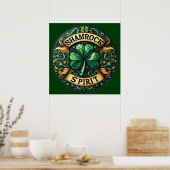 Shamrock Spirit Art Poster (Keuken)