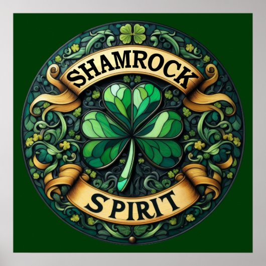 Shamrock Spirit Art Poster (Voorkant)