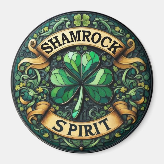Shamrock Spirit-magneet Magneet (Voorkant)