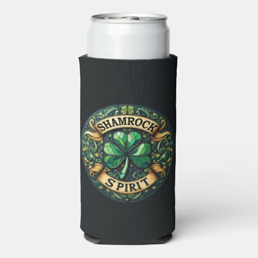 Shamrock Spirit Slim Koelbox Seltzer Blikjeskoeler (Seltzer Achterkant)