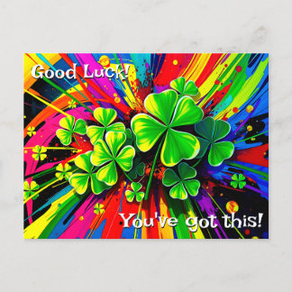 [Shamrock Splash] Regenboog Verfspatten Goede Gelu Briefkaart