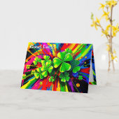 [Shamrock Splash] Regenboogspatten Alle Gelegenhed Kaart (Gele Bloem)