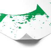 Shamrock Splatter Poster (Hoek)