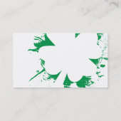 Shamrock Splatter Visitekaartje (Achterkant)