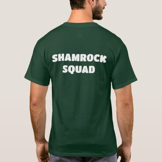 Shamrock Squad Clover St Patrick’s T-Shirt (Achterkant)