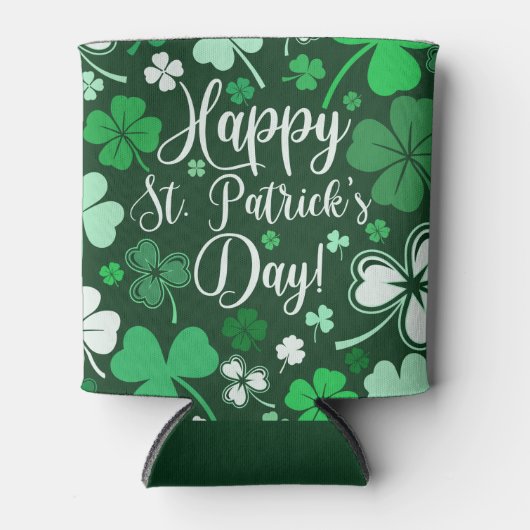 Shamrock St. Patrick Blikjeskoeler (Voorkant)