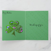 Shamrock St. Patrick Kaart (Binnen)