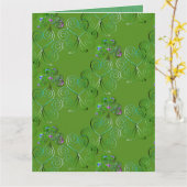 Shamrock St. Patrick Kaart (Gele Bloem)