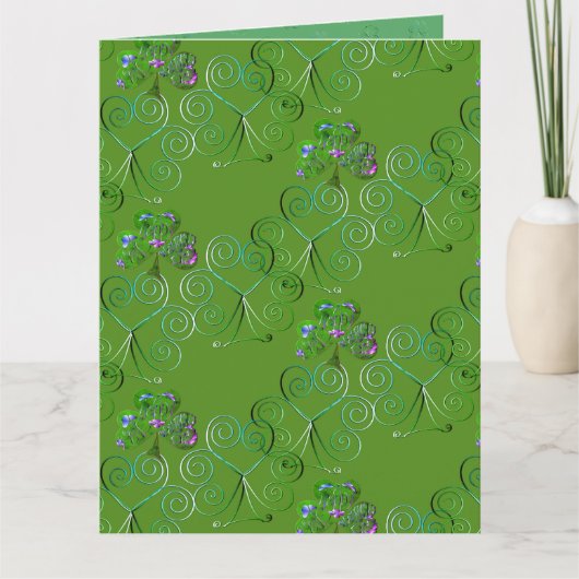 Shamrock St. Patrick Kaart (Voorkant)