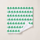 SHAMROCK St Patrick Personalized Scripting WHITE Bad Handdoek (Wasdoekje)