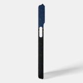 Shamrock St.Patrick`s Dag,Zwart Blauwe Leren Case-Mate iPhone Case (Achterkant / Rechts)