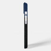 Shamrock St.Patrick`s Dag,Zwart Blauwe Leren Case-Mate iPhone Case (Achterkant / Links)