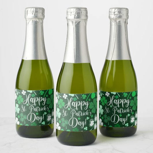 Shamrock St. Patrick Sparkling Wijnetiket (Flessen)