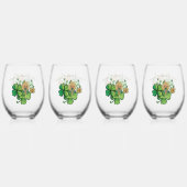 Shamrock ST Patrick Wijnglas Zonder Voet (Voorkant)