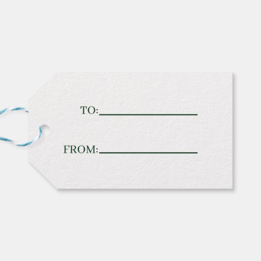 Shamrock St Patrick's Cadeaulabel (Achterkant Horizontaal)