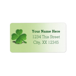 Shamrock St. Patrick's Day 3D Art Etiket