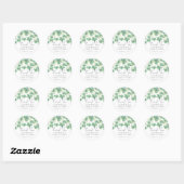 Shamrock St. Patrick's Day Baby Borrel Ronde Sticker (Vel)