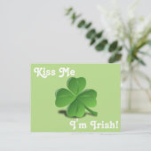 Shamrock St. Patrick's Day Briefkaart (Staand voorkant)