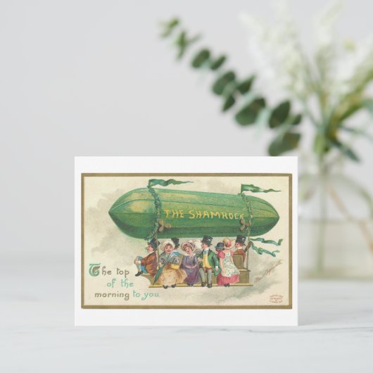 Shamrock  St. Patrick's Day Briefkaart (Staand voorkant)