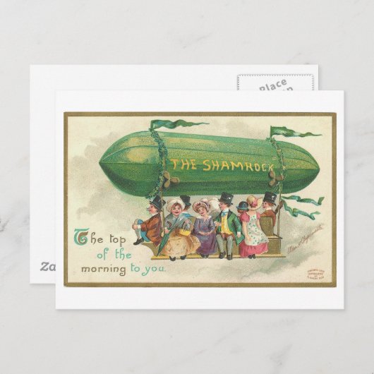 Shamrock St. Patrick's Day Briefkaart (Voorkant / Achterkant)