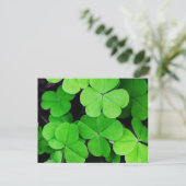 Shamrock St Patricks Day Briefkaart (Staand voorkant)