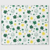 Shamrock St. Patrick's Day Cadeaupapier (Vlak)