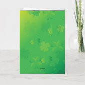 Shamrock St Patrick's Day Celtic Knot Irish Luck Kaart (Achterkant)