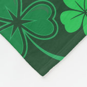 Shamrock St. Patrick's Day Fleece Deken (Hoek)