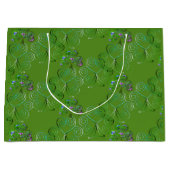 Shamrock St. Patrick's Day Gift Bag Groot Cadeauzakje (Voorkant)
