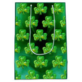 Shamrock St Patrick's Day Gift Bag Medium Cadeauzakje (Achterkant)