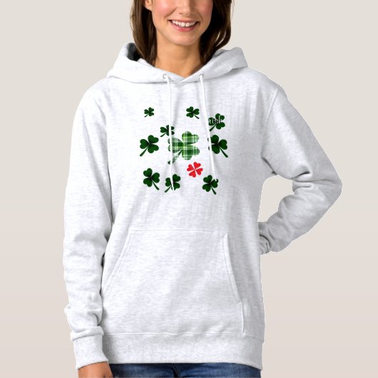Shamrock St. Patrick's Day Hoodie (Voorkant)