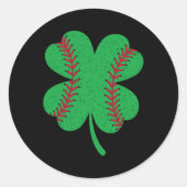 Shamrock St Patricks Day Ierse Verkoop Liefhebber Ronde Sticker (Voorkant)