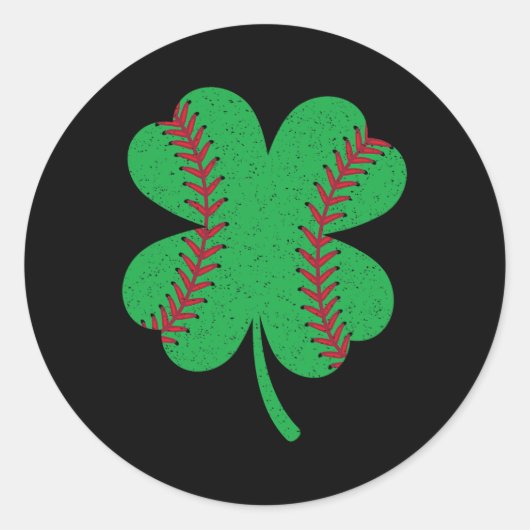 Shamrock St Patricks Day Ierse Verkoop Liefhebber Ronde Sticker (Voorkant)