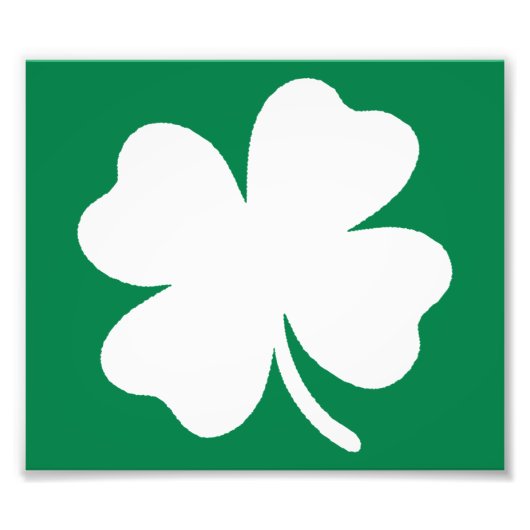 Shamrock St Patricks Day Ireland Foto Afdruk (Voorkant)
