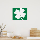 Shamrock St Patricks Day Ireland Poster (Keuken)