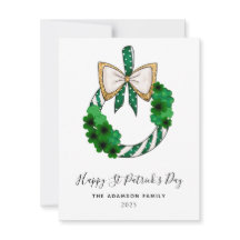 shamrock St Patrick's day krans glitter modern