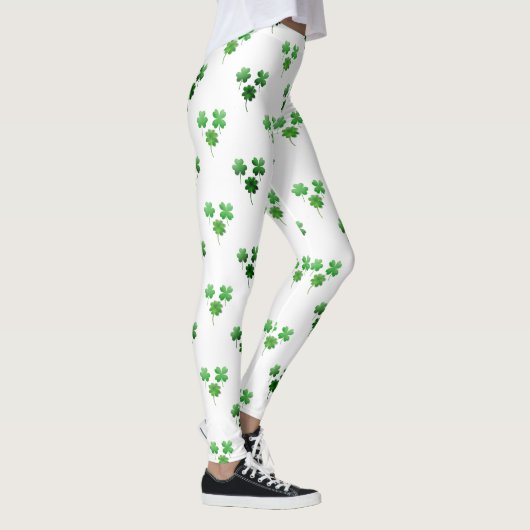 Shamrock St Patrick's Day Leggings (Rechts)