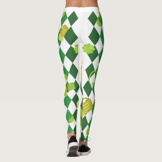 Shamrock St. Patrick's Day Leggings (Achterkant)