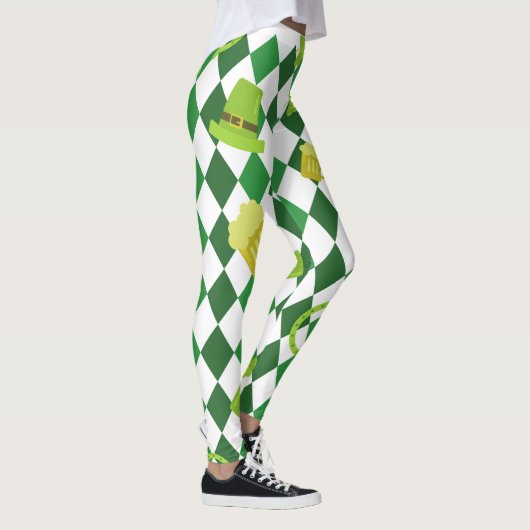 Shamrock St. Patrick's Day Leggings (Rechts)