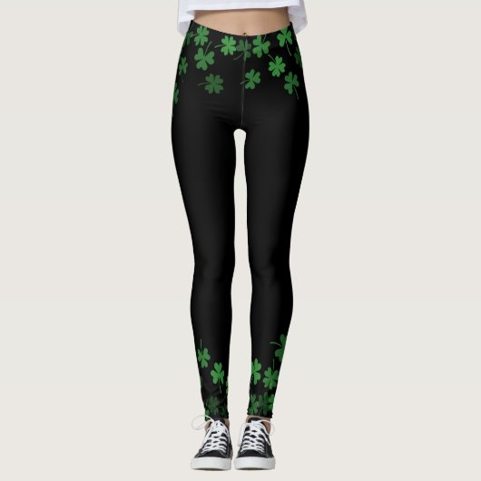 Shamrock St. Patrick's Day Leggings (Voorkant)