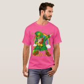 Shamrock St Patricks Day Mannen Vrouwen Kinder Dab T-shirt (Voorkant volledig)