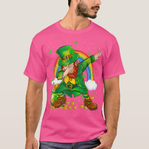 Shamrock St Patricks Day Mannen Vrouwen Kinder Dab T-shirt