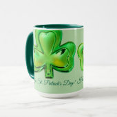 Shamrock St. Patrick's Day Mug Mok (Voorkant links)