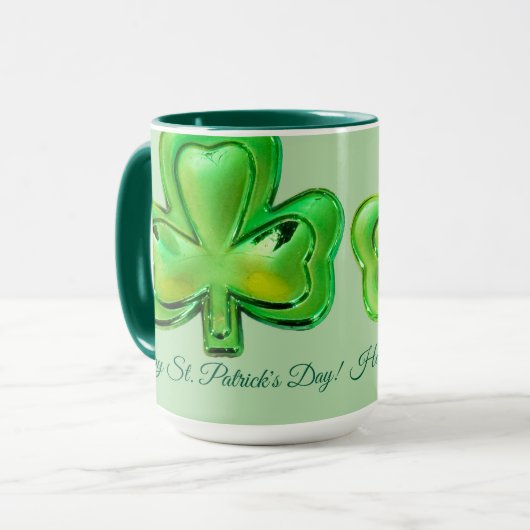 Shamrock St. Patrick's Day Mug Mok (Voorkant links)