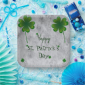 Shamrock St. Patrick's Day Papieren Bordje (Feest)