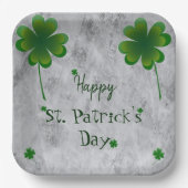 Shamrock St. Patrick's Day Papieren Bordje (Voorkant)