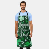 Shamrock St. Patrick's Day Schort (Gedragen)