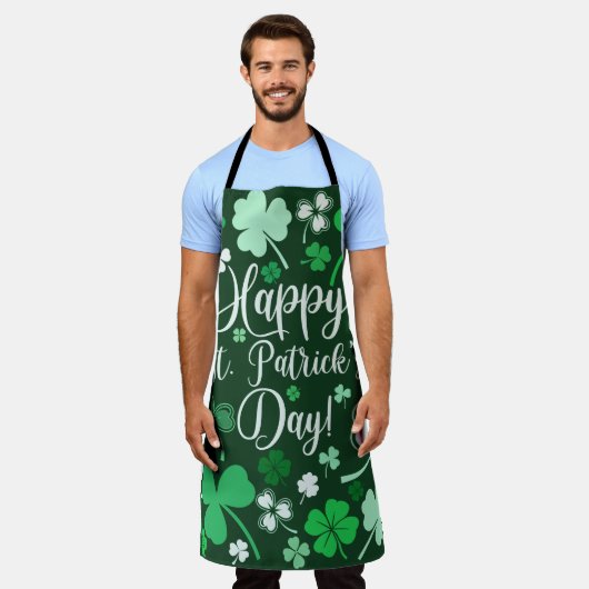 Shamrock St. Patrick's Day Schort (Gedragen)